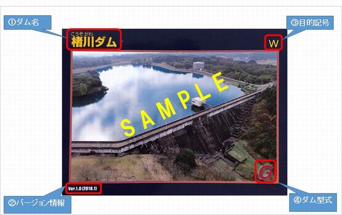 ダムカードの見方の画像