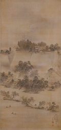 立原杏所画 水府城閣図の画像
