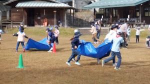 スカウト大会　フライシートリレー1