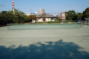 千波公園テニスコート写真