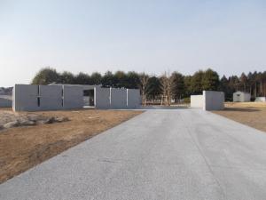合葬式墓地入口のスロープ