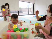 託児の様子の写真