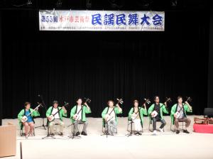 民謡民舞大会の様子