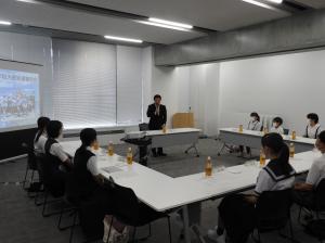 平和大使派遣報告会　市長挨拶
