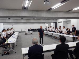 0901　報告会　団長あいさつ