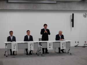 0901　報告会　市長あいさつ