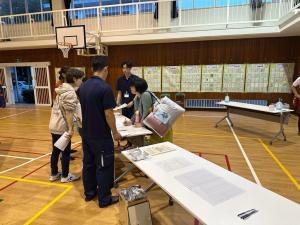 受付名簿への記入