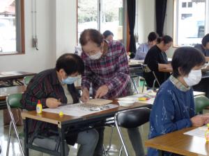 鍋敷き作り教室写真2