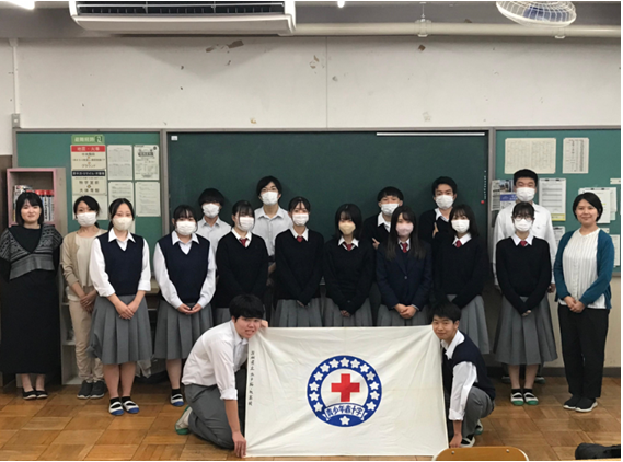水戸桜ノ牧高校JRC部の写真です