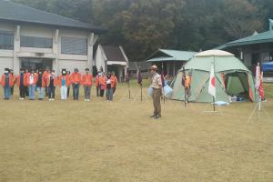 1117スカウト大会　開会式　会長あいさつ