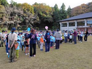 1117スカウト大会　閉会式　整列
