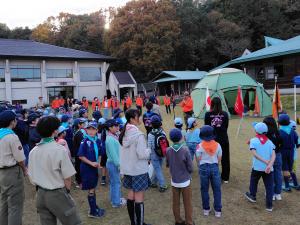 1117スカウト大会　閉会式　講評