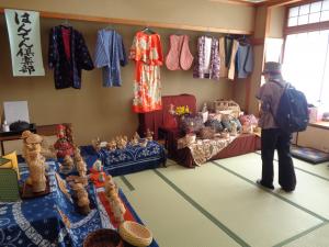 国田まつり写真　工芸などの展示