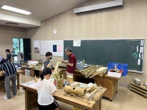 竹工作の様子⑶