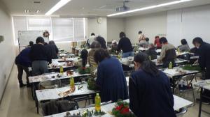 クリスマスリース作り教室の様子６
