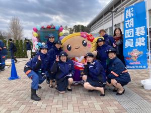 女性消防団員とみとちゃん