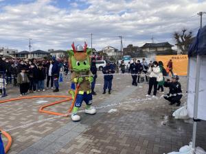 ホーリーくん放水体験