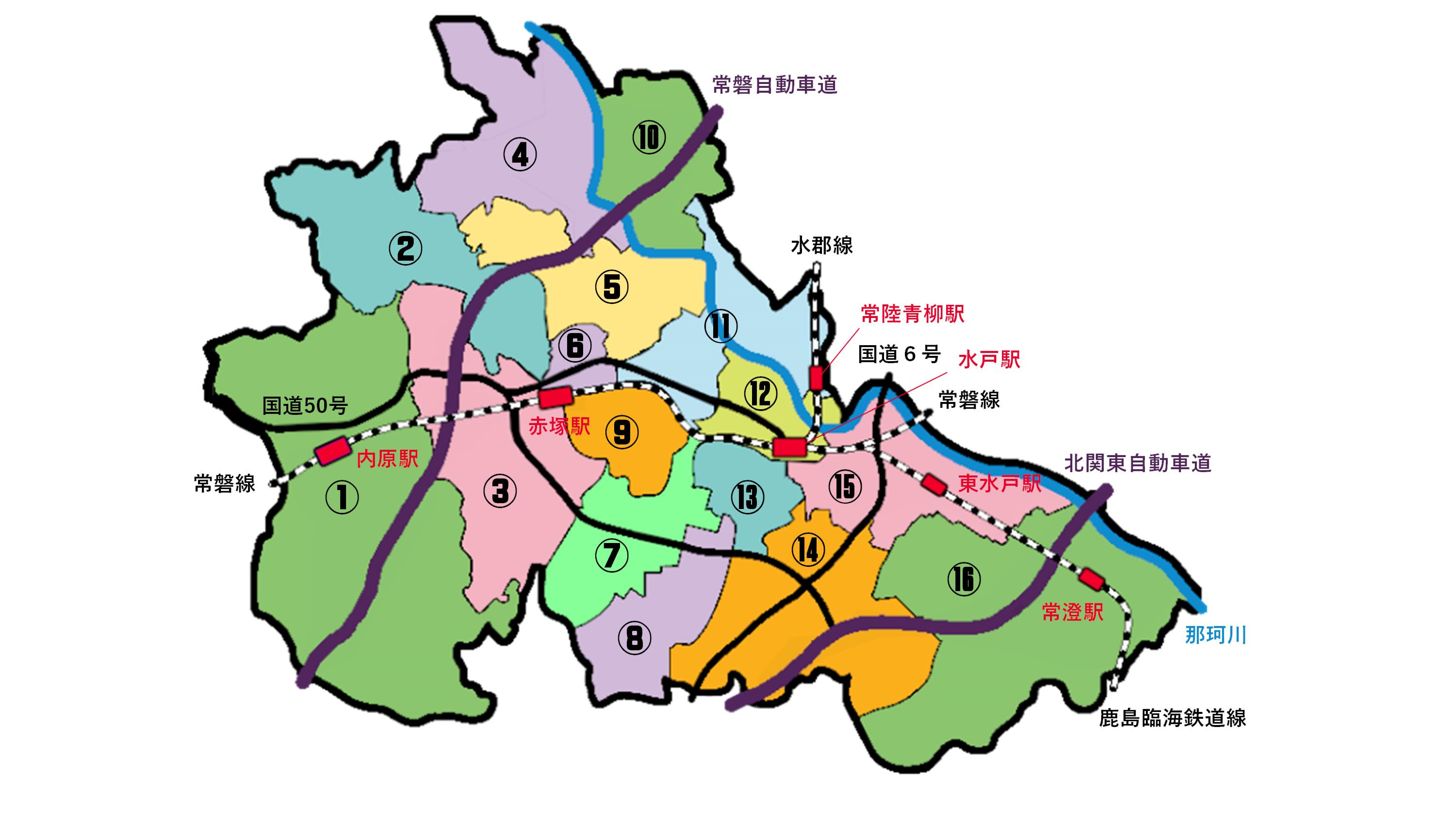 市内中学校区