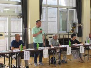 水戸地区防犯連絡協議会水戸支部吉田分会長のあいさつ