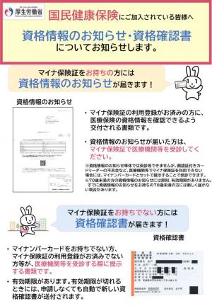 マイナ保険証リーフレットおもて