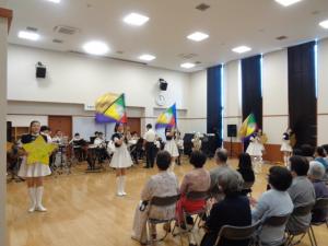 茨城県警察音楽隊演奏カラーガード隊写真