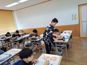 習字教室の様子２