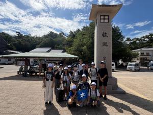 宮島見学時の集合写真