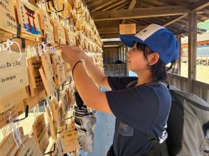 宮島神社で絵馬奉納