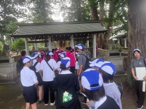 回転神社での様子