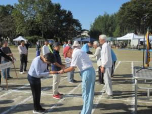 花壇コンクール表彰式の様子