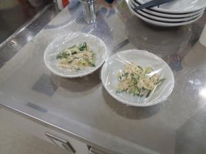 健康料理教室完成したお料理の一部の写真