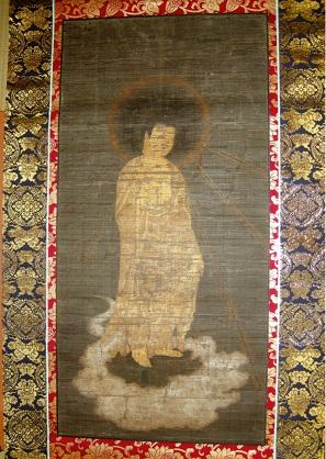 絹本著色 阿弥陀如来来迎図の画像